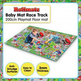 Rollmatz Baby Kids Play Floor Mat 200cm x 120cm - Race Track