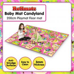 Rollmatz Baby Kids Play Floor Mat 200cm x 120cm - Candyland