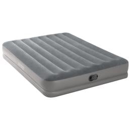 Intex Gray Dura-Beam Prestige Airbed with Fastfill USB Pump - Queen