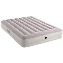 Intex Cream Dura-Beam Prestige Mid-Rise Airbed with USB Pump - Queen