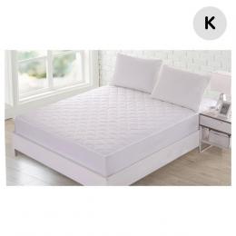 Fitted Cotton Cover Quilted Mattress Protector  King
