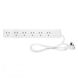 6 Way Socket Outlet Powerboard Powerpoint Plug 1m 240v 10amp