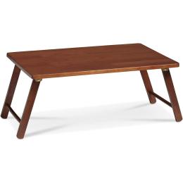 Walnut Foldable Laptop Desk And Bed Tray Table