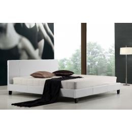 King Pu Leather Bed Frame White