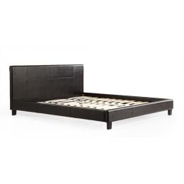 King Pu Leather Bed Frame Black
