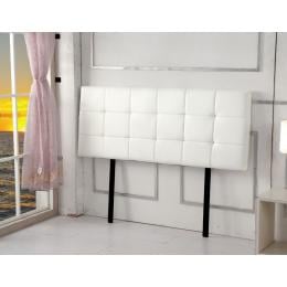 Pu Leather Queen Bed Deluxe Headboard Bedhead - White