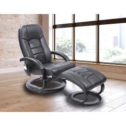 PU Leather Massage Chair Black