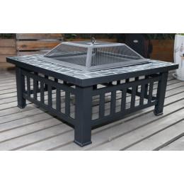 18 Inch Square Metal Fire Pit Outdoor Heater