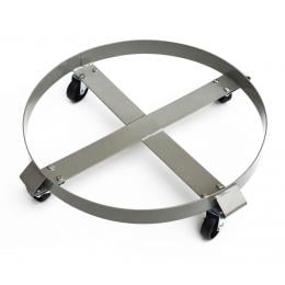 Drum Dolly 450kg 55 Gallon W Swivel Casters Heavy Duty Steel Frame