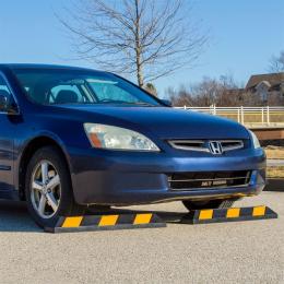 90cm Heavy Duty Rubber Curb Parking Guide Wheel Driveway Stopper