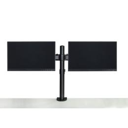 Dual LCD Monitor Desk Mount Stand Adjustable Fits 2 Screens Up To 27