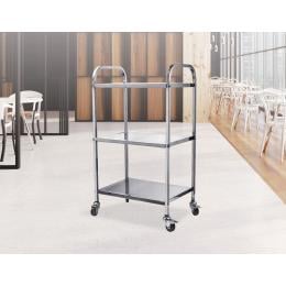 3 Tiers Food Trolley Cart Stainless Steel Kitchen Dining Service