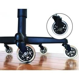 5x Office Chair Caster Wheels Set Heavy Duty For All Floors