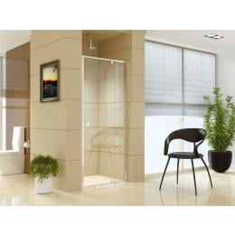 Adjustable Semi Frameless Shower Screen (82~90) X 195cm  Safety Glass