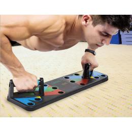 9 In 1 Push Up Board Yoga Bands Workout Gym Exercise Pushup Stand