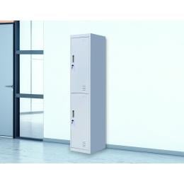 2-door Vertical Locker Storage Standard Grey