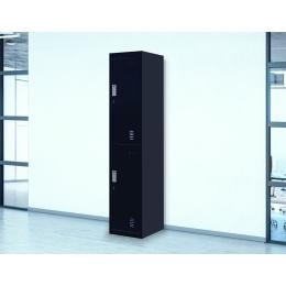 2-door Vertical Locker Storage Standard Black