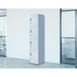 4 Door Locker - Office/gym w/3 combination lock - Grey