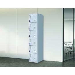 6-door Vertical Locker Grey - Standard