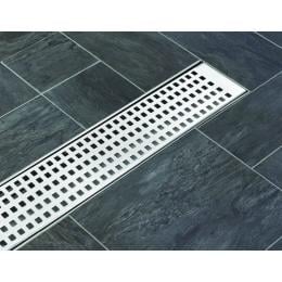 900mm Bathroom Shower Stainless Steel Grate Drain Square Pattern