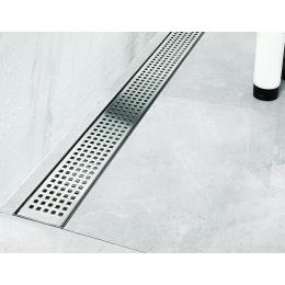1200mm Bathroom Shower Stainless Steel Grate Drain Square Pattern