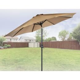 9ft Patio Umbrella Outdoor Garden Table Umbrella With 8 Sturdy Ribs