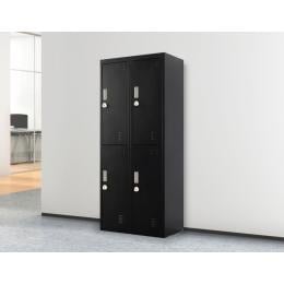 Four-door Office Shed Storage Locker 3-Digit Combination Lock Black