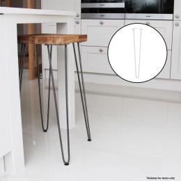 Set Of 4 Industrial Retro Hairpin Table Legs 12mm Steel Bench Desk - 71cm Black