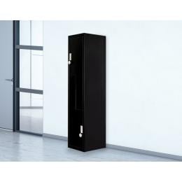 Black Two-door L-shaped Storage Lockers w/4 digit combination Lock