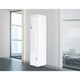 Grey Two-door L-shaped Storage Lockers w/4 digit combination Lock
