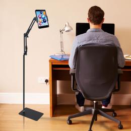 Hands Free Floor Stand Adjustabl Holder For Tablet Ipad Iphone Switch