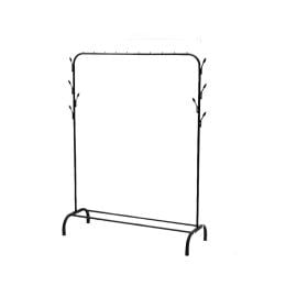 Closet Metal Garment Rack Portable Storage Shoes Rack Black