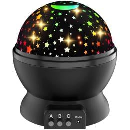 Kids Rotating Star Sky Night Lamp