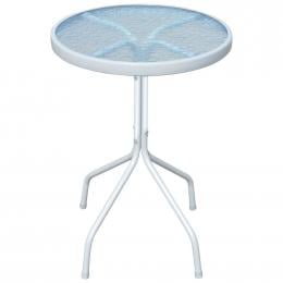 Bistro Table Grey 50x71 Cm Steel