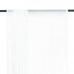 String Curtains 2 Pcs 140x250 Cm White