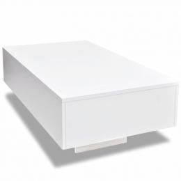 Coffee Table High Gloss White 85 x 55 x 31 cm