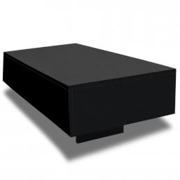 Coffee Table High Gloss Black 85 x 55 x 31 cm