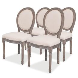 Dining Chairs 4 Pcs Fabric