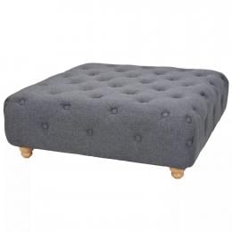 Pouffe Fabric 80x80x30 Cm Dark Grey