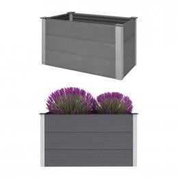 Garden Planter Wpc 100x50x54 Cm Grey