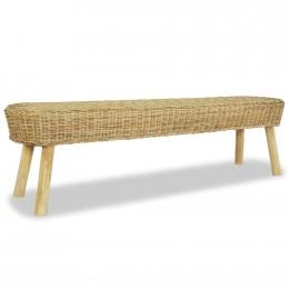 Hall Bench 160x35x45 Cm Natural Rattan