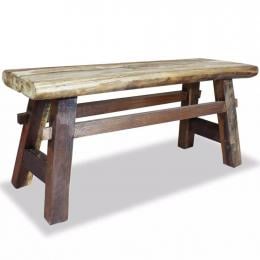 Bench Solid Reclaimed Wood 100x28x43 Cm
