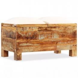 Storage Bench Solid Reclaimed Wood 80x40x40 Cm