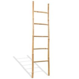 Towel Ladder With 5 Rungs Bamboo 150cm