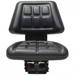 Tractor Seat With Suspension Steel frame Black