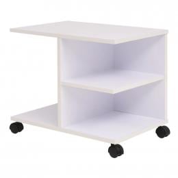Rolling Shelf 50x35x42 cm White