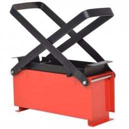 Paper Log Briquette Maker Steel 34x14x14 Cm Black And Red