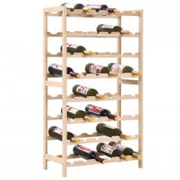 Wine Rack Cedar Wood 57,5x28x102 Cm
