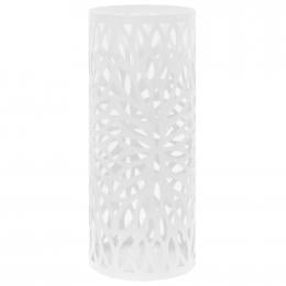 Umbrella Stand Leaves Steel White