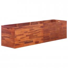 Garden Planter Acacia Wood 200x50x50 Cm